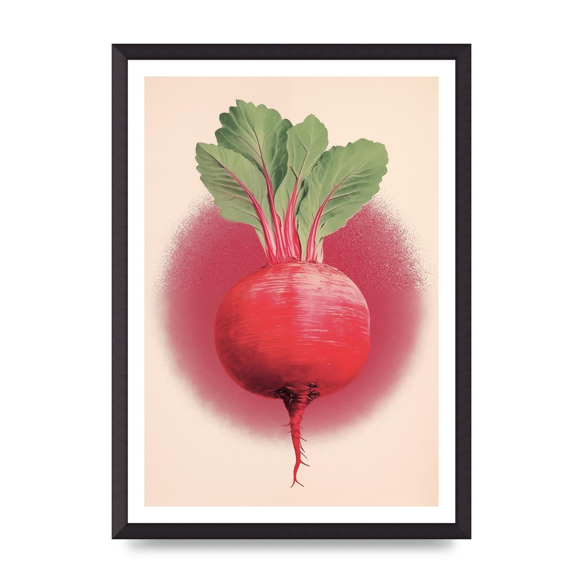 Earth-Toned Beetroot Minimal Illustration