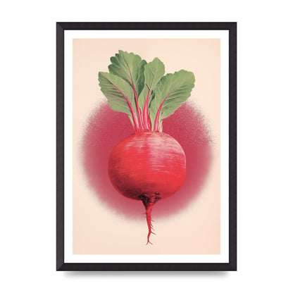 Earth-Toned Beetroot Minimal Illustration