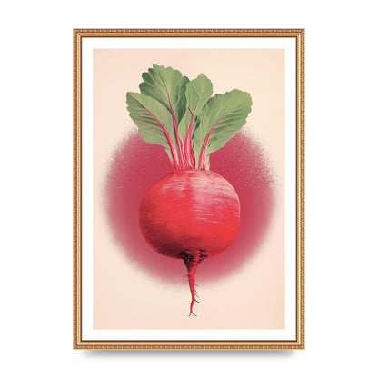 Earth-Toned Beetroot Minimal Illustration