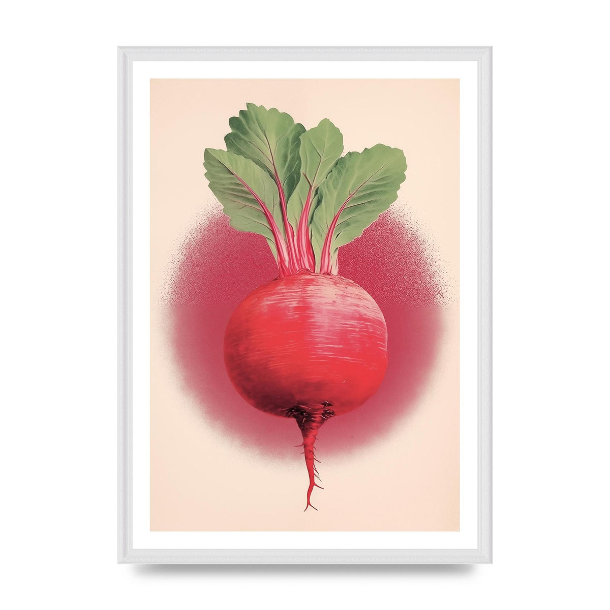 Earth-Toned Beetroot Minimal Illustration