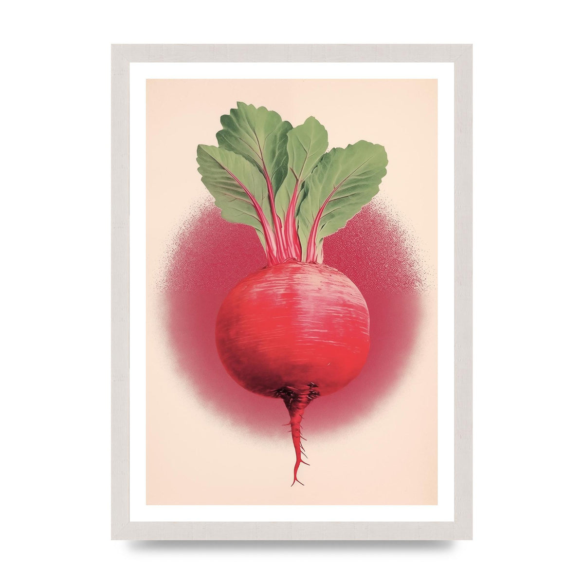 Earth-Toned Beetroot Minimal Illustration