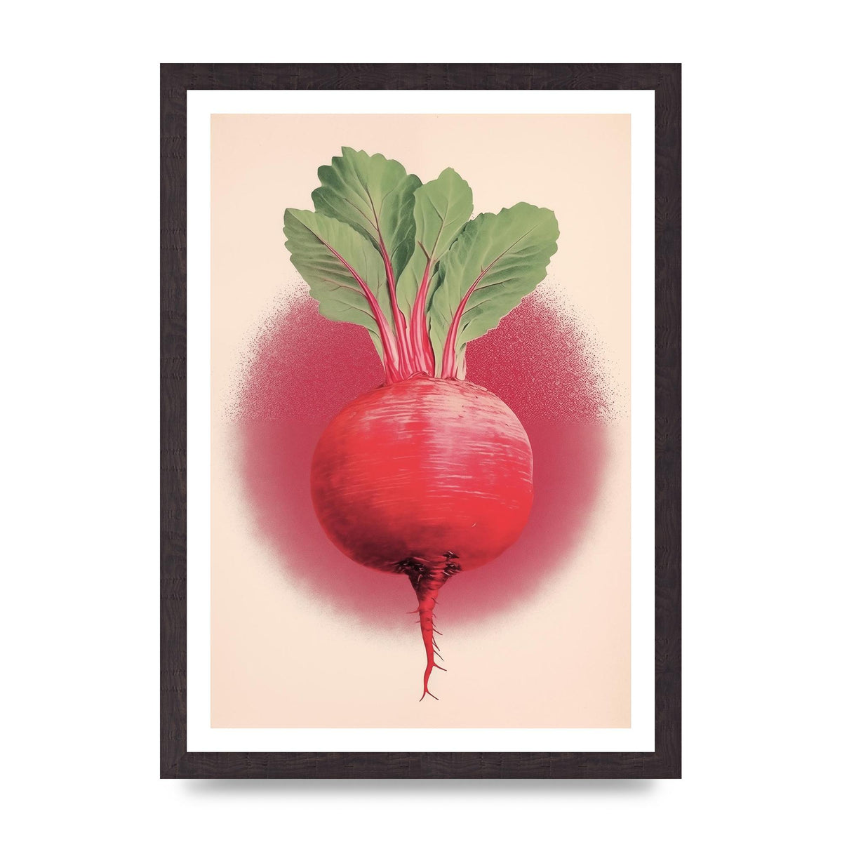 Earth-Toned Beetroot Minimal Illustration