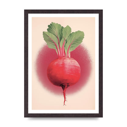 Earth-Toned Beetroot Minimal Illustration