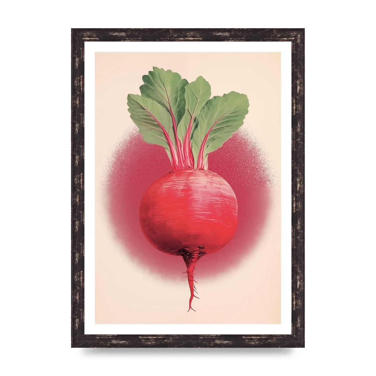 Earth-Toned Beetroot Minimal Illustration