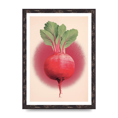 Earth-Toned Beetroot Minimal Illustration