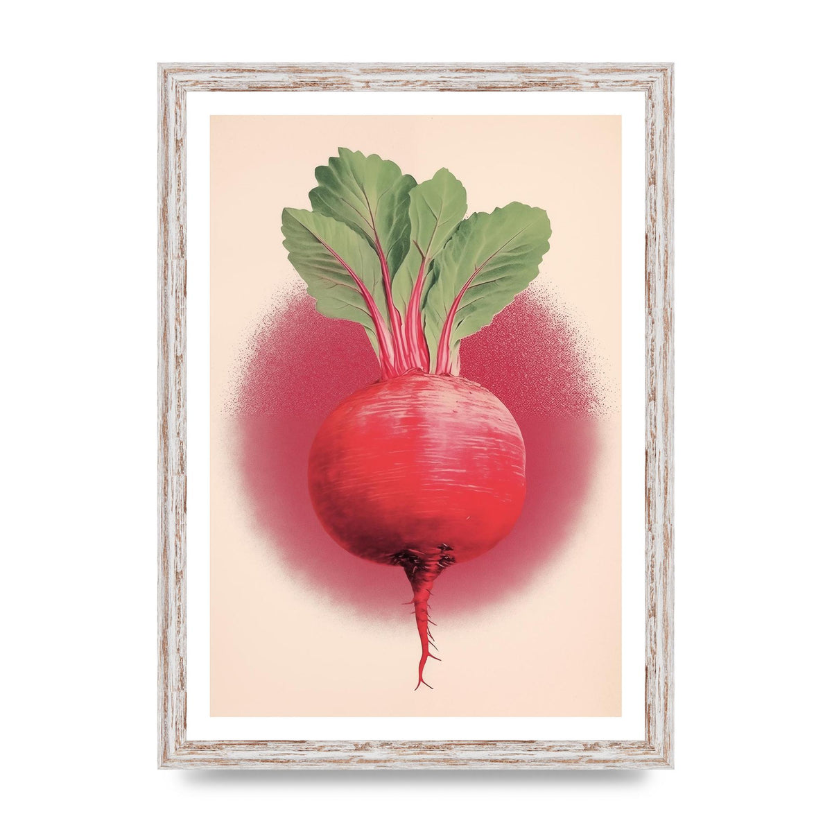 Earth-Toned Beetroot Minimal Illustration