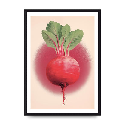 Earth-Toned Beetroot Minimal Illustration