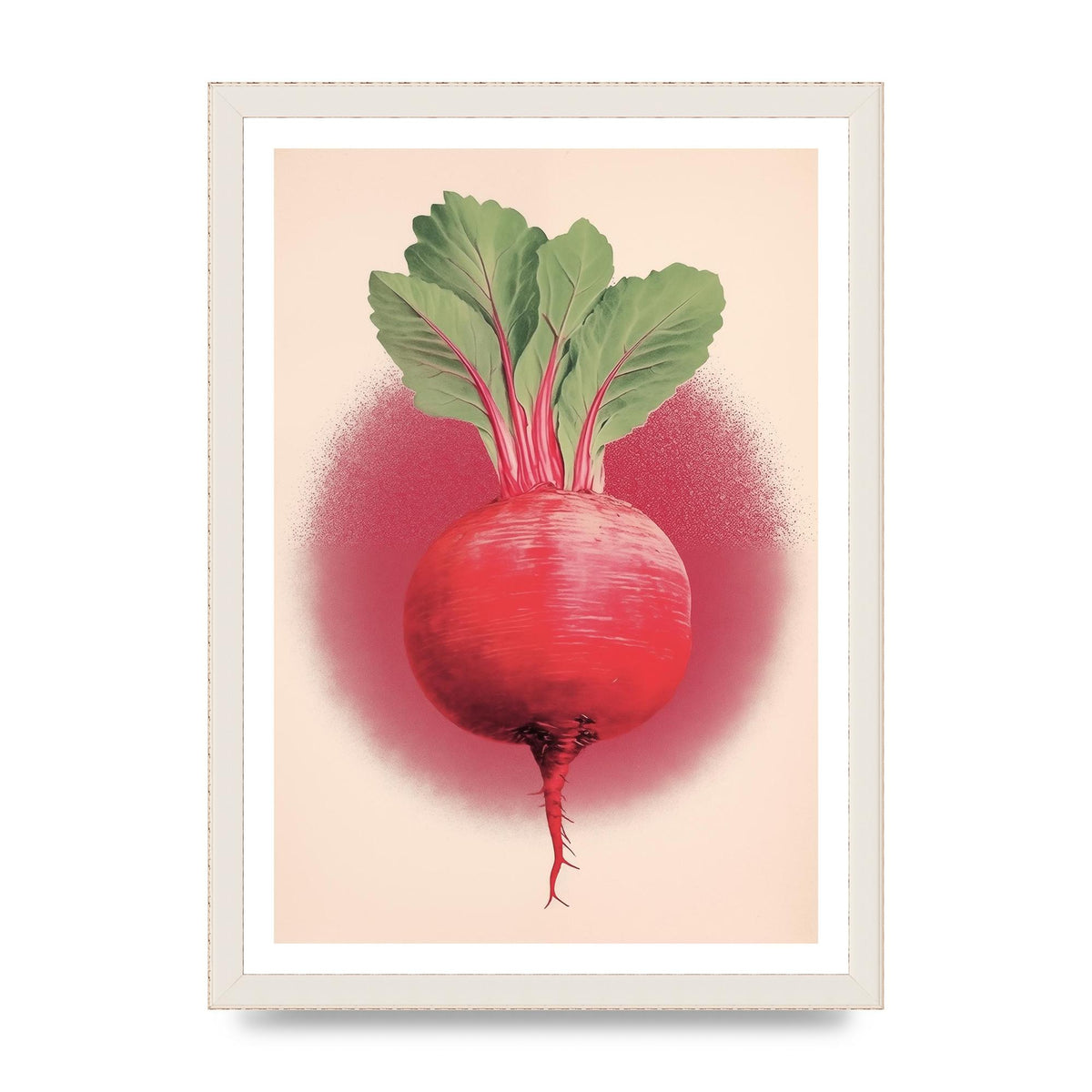 Earth-Toned Beetroot Minimal Illustration