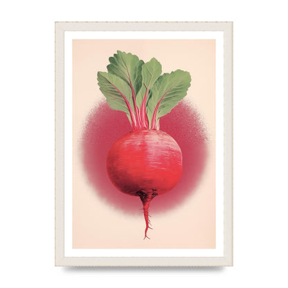 Earth-Toned Beetroot Minimal Illustration