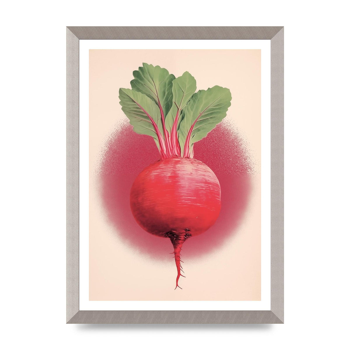 Earth-Toned Beetroot Minimal Illustration