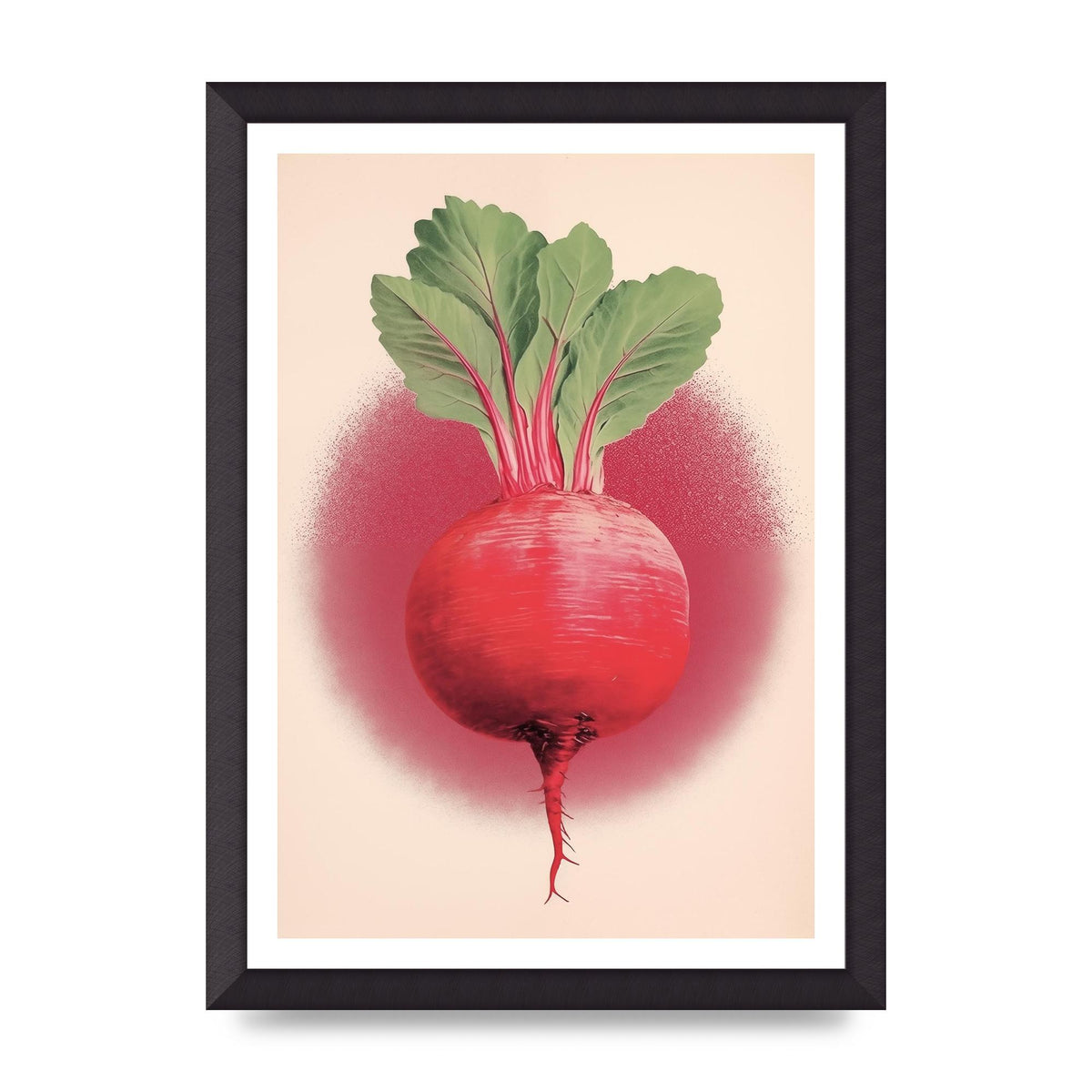 Earth-Toned Beetroot Minimal Illustration
