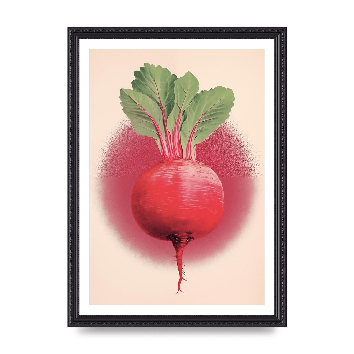 Earth-Toned Beetroot Minimal Illustration
