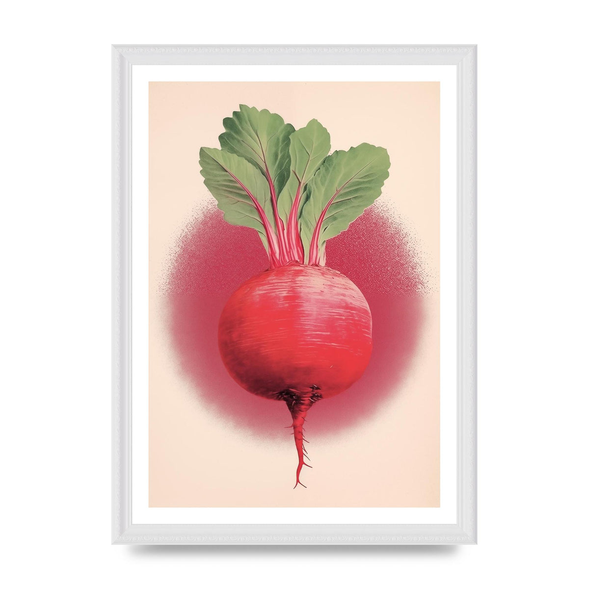Earth-Toned Beetroot Minimal Illustration