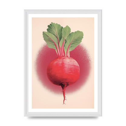 Earth-Toned Beetroot Minimal Illustration