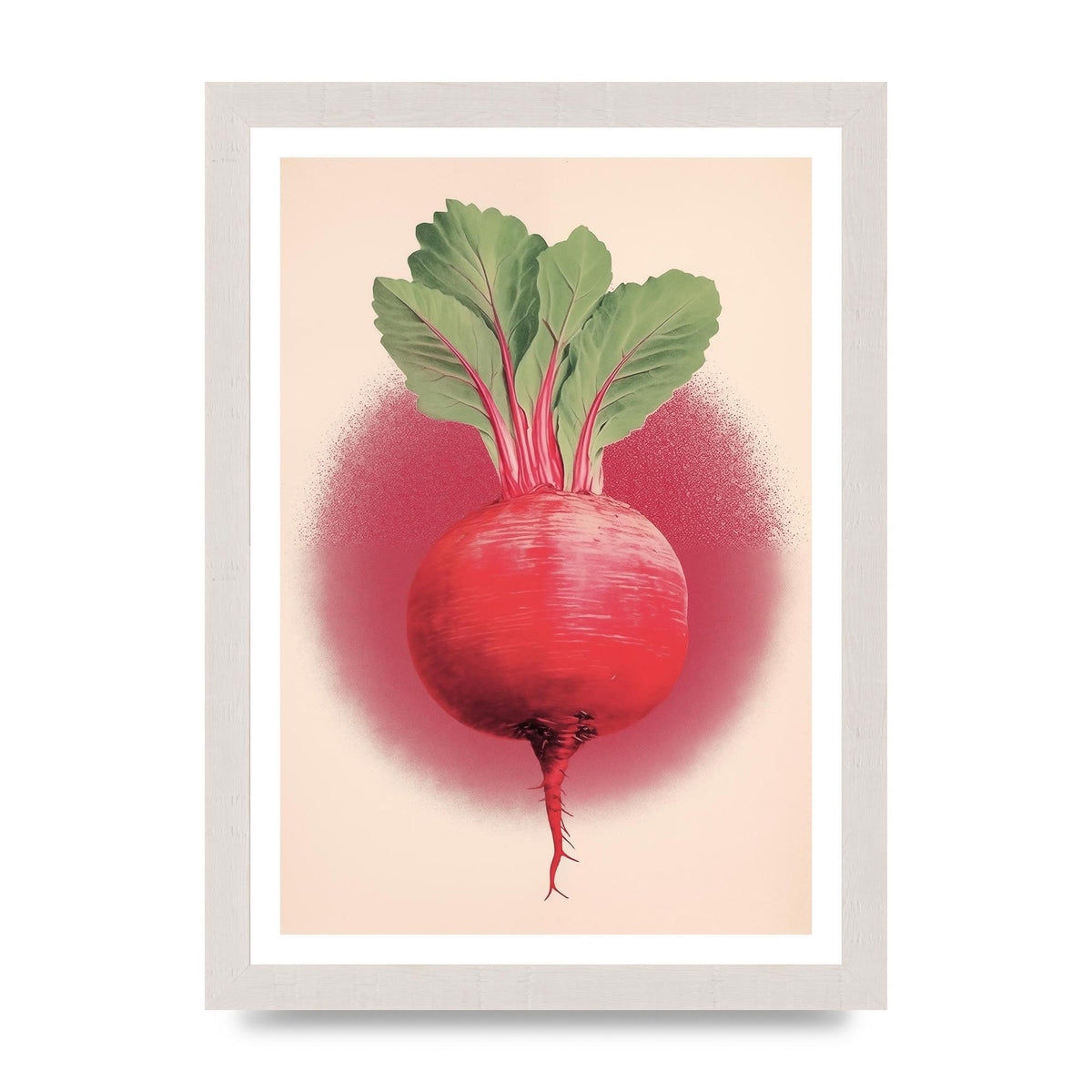 Earth-Toned Beetroot Minimal Illustration