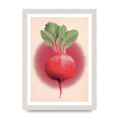 Earth-Toned Beetroot Minimal Illustration