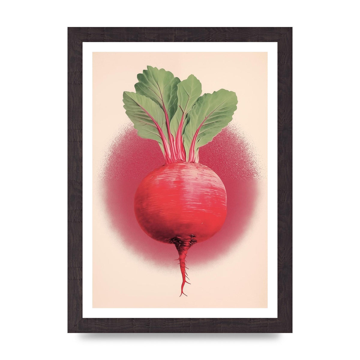 Earth-Toned Beetroot Minimal Illustration