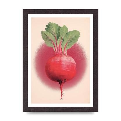 Earth-Toned Beetroot Minimal Illustration