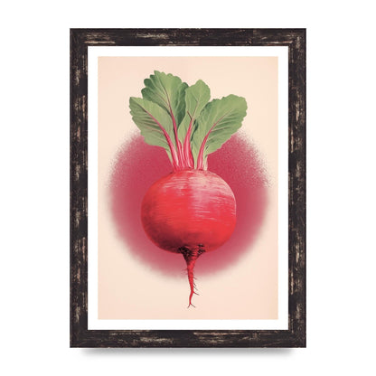 Earth-Toned Beetroot Minimal Illustration