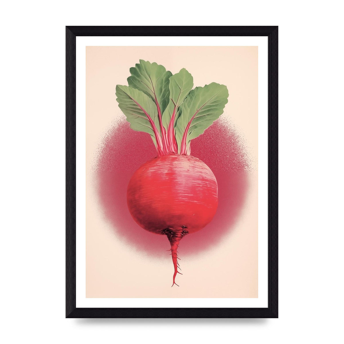 Earth-Toned Beetroot Minimal Illustration