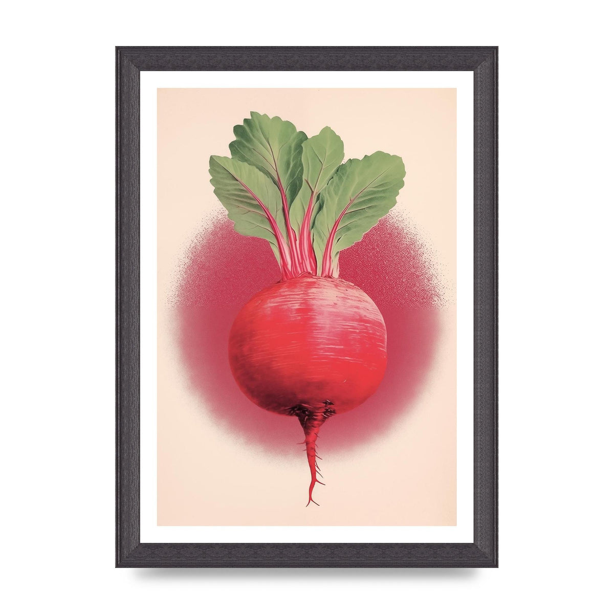 Earth-Toned Beetroot Minimal Illustration
