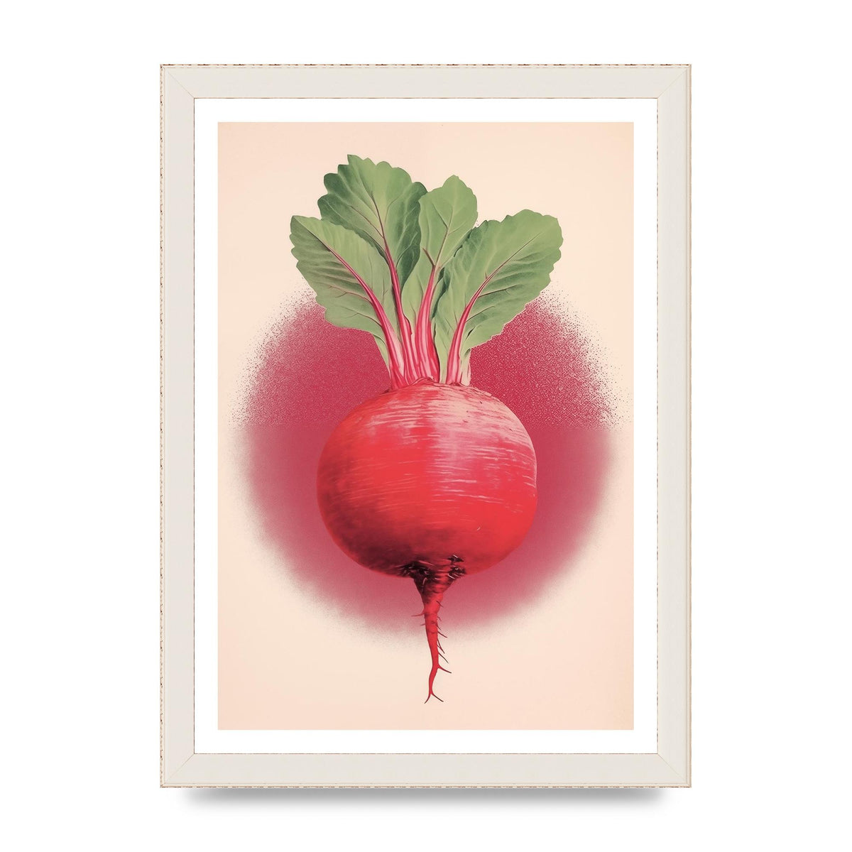 Earth-Toned Beetroot Minimal Illustration