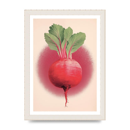 Earth-Toned Beetroot Minimal Illustration