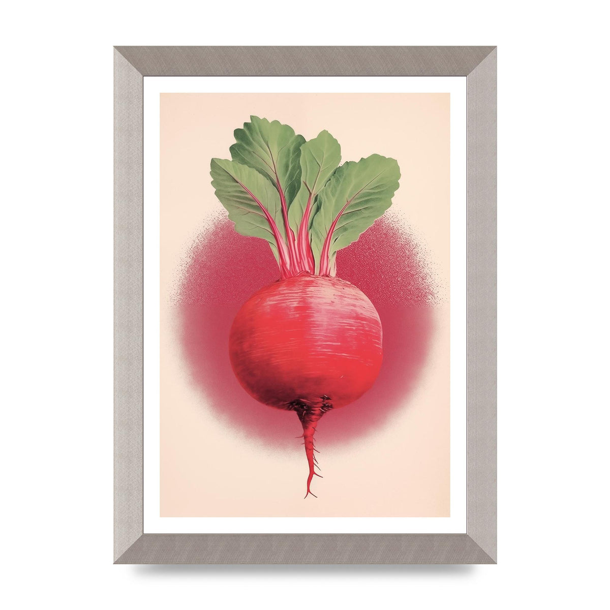 Earth-Toned Beetroot Minimal Illustration