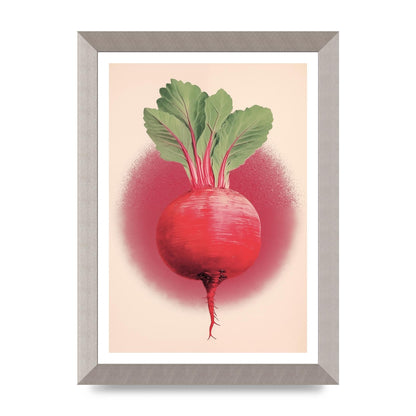 Earth-Toned Beetroot Minimal Illustration