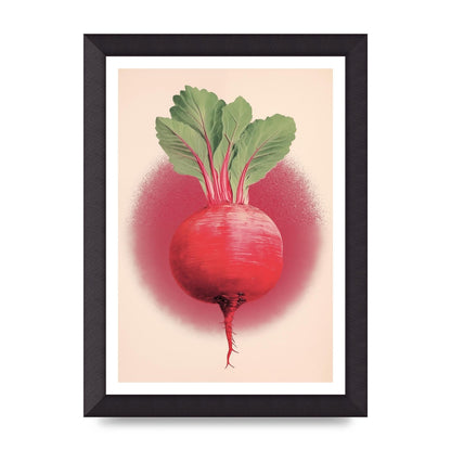 Earth-Toned Beetroot Minimal Illustration