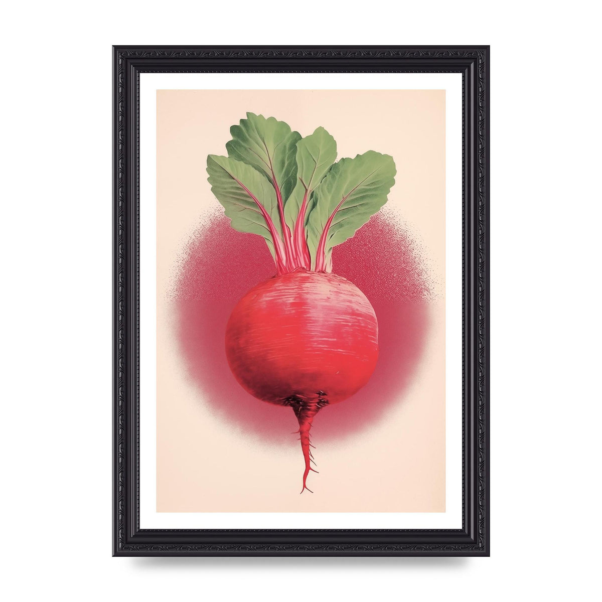 Earth-Toned Beetroot Minimal Illustration