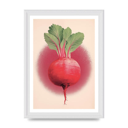 Earth-Toned Beetroot Minimal Illustration