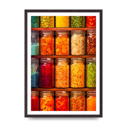 Vibrant Spice Spectrum Jars Display