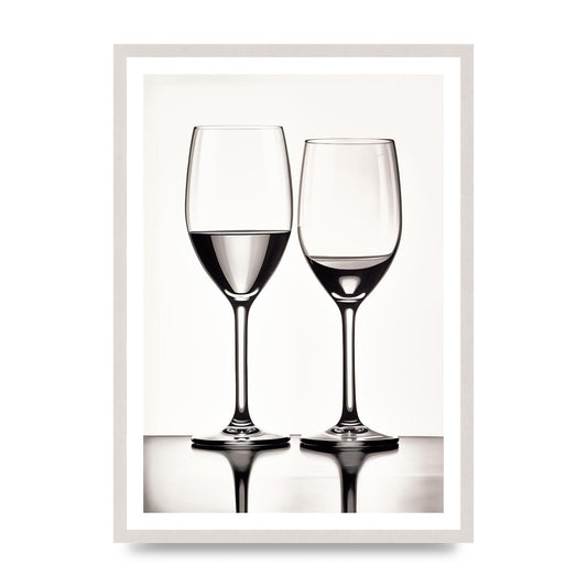 Refined Wine Glasses in Monochrome