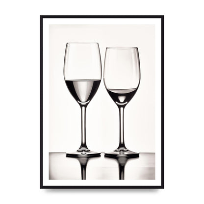 Refined Wine Glasses in Monochrome