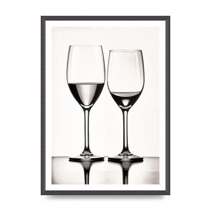 Refined Wine Glasses in Monochrome