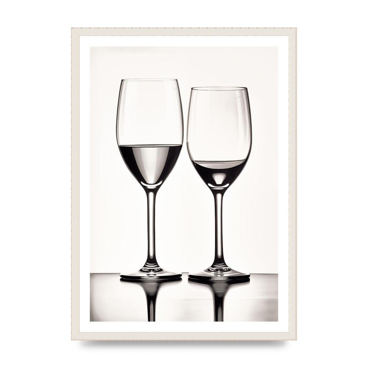 Refined Wine Glasses in Monochrome