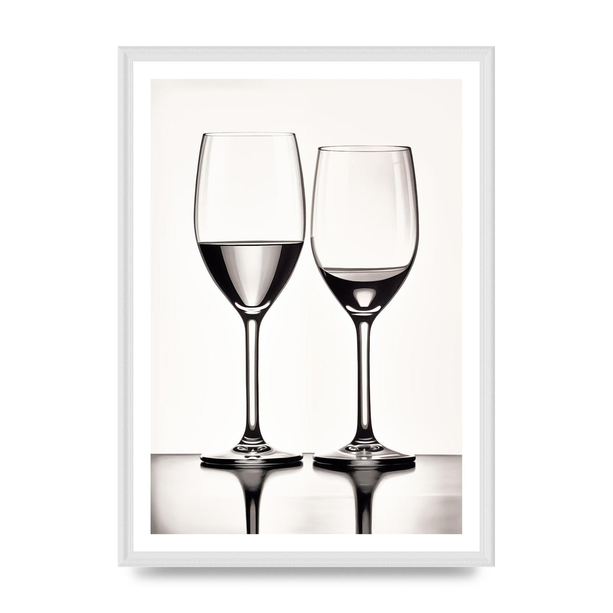 Refined Wine Glasses in Monochrome