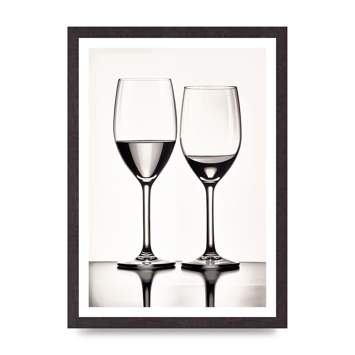 Refined Wine Glasses in Monochrome