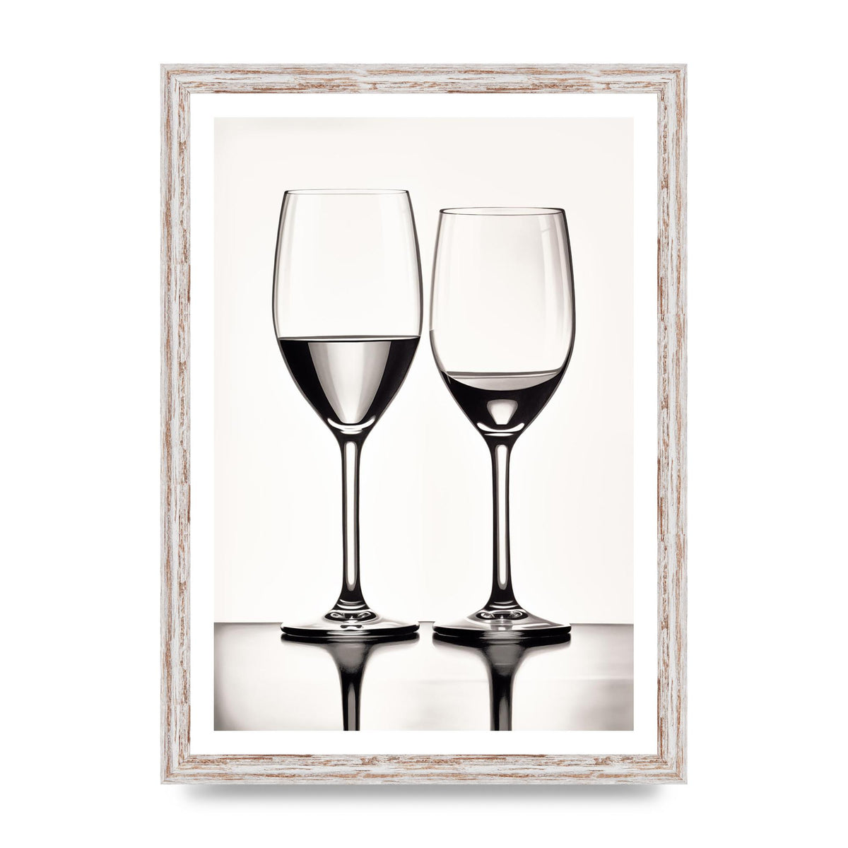 Refined Wine Glasses in Monochrome