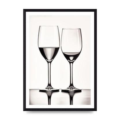 Refined Wine Glasses in Monochrome