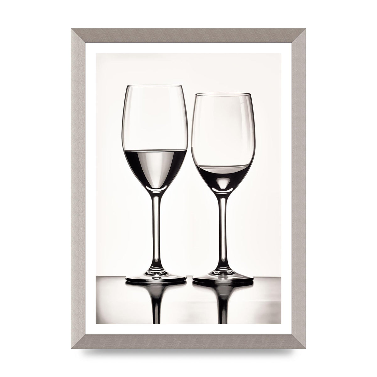 Refined Wine Glasses in Monochrome
