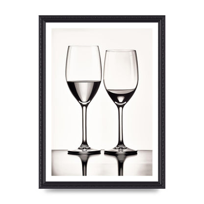 Refined Wine Glasses in Monochrome