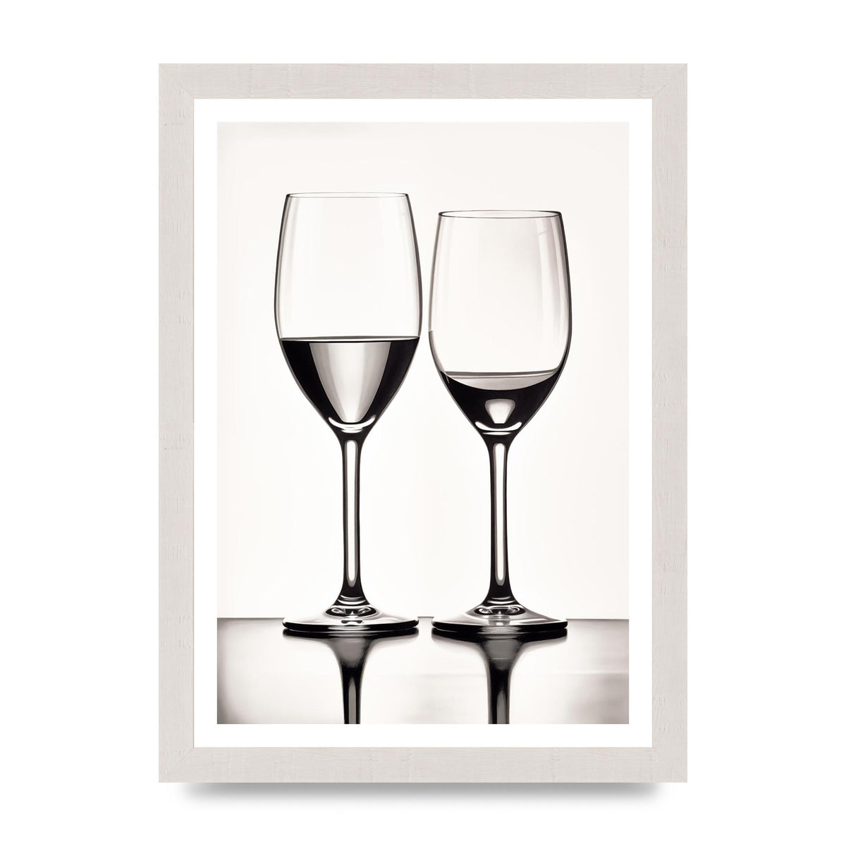 Refined Wine Glasses in Monochrome