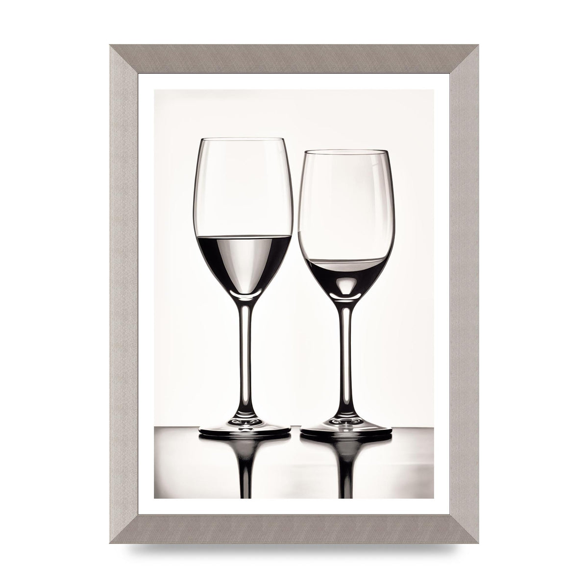 Refined Wine Glasses in Monochrome