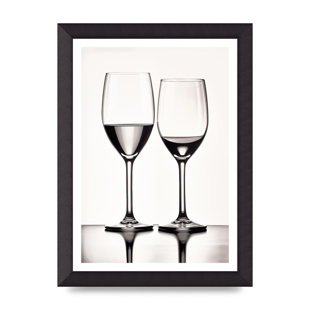 Refined Wine Glasses in Monochrome
