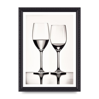 Refined Wine Glasses in Monochrome