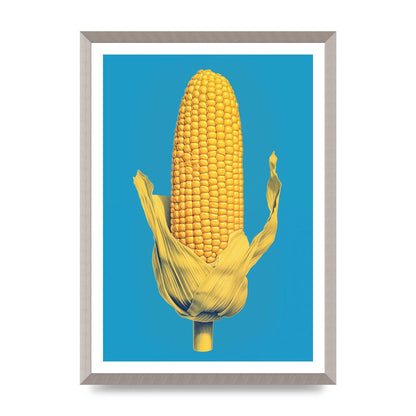 Rhythmic Pattern Corn Risograph