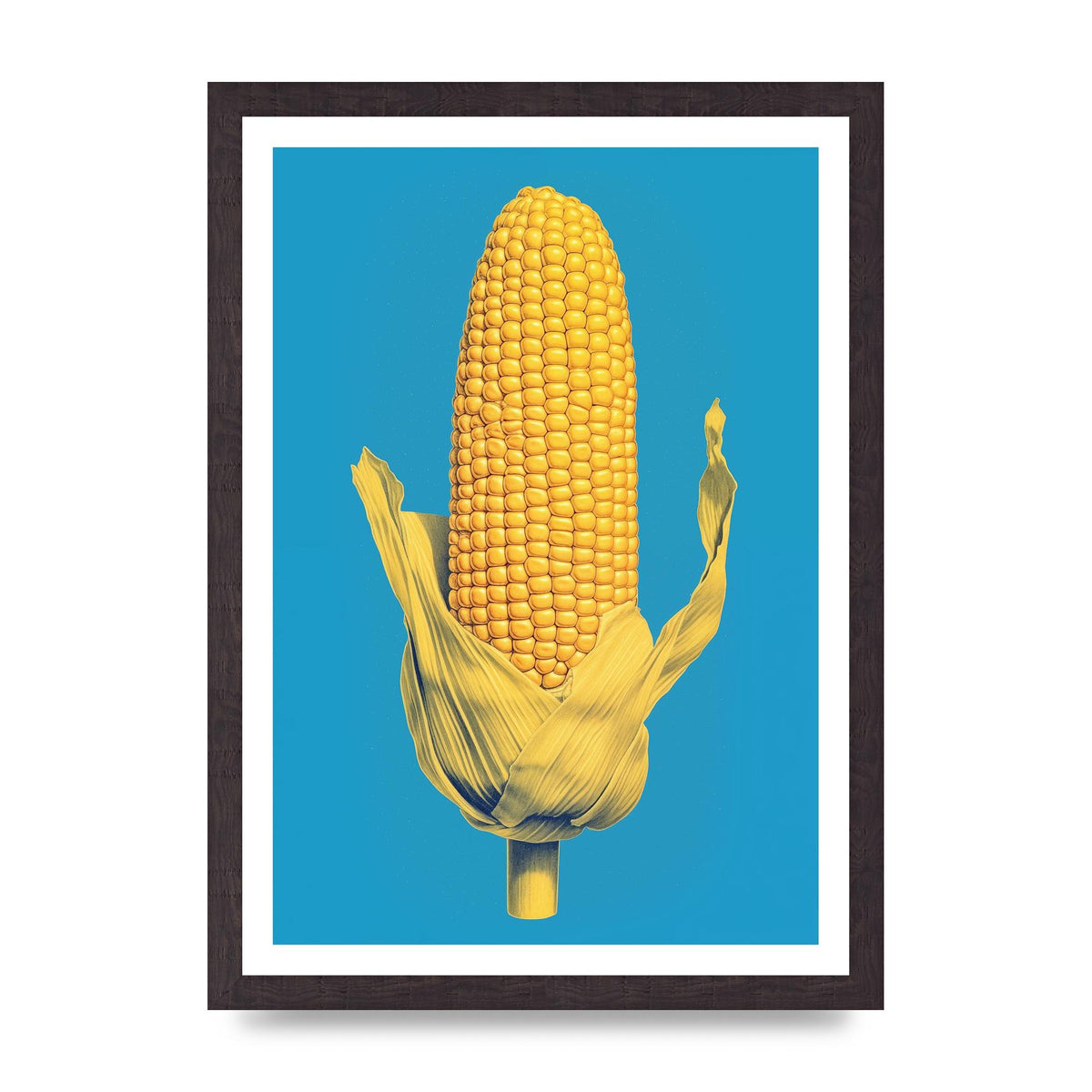 Rhythmic Pattern Corn Risograph