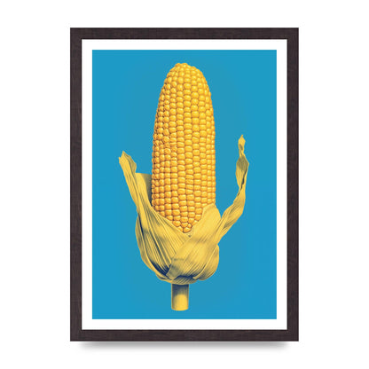 Rhythmic Pattern Corn Risograph